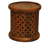 Bristol Wooden Carved Round Coffee Table